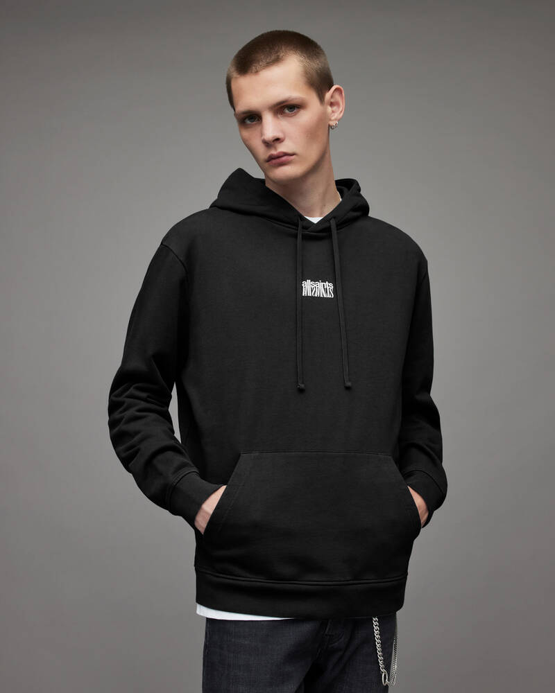 Sudadera Con Capucha Allsaints Refract Pullover Hombre Negros | CI1823065