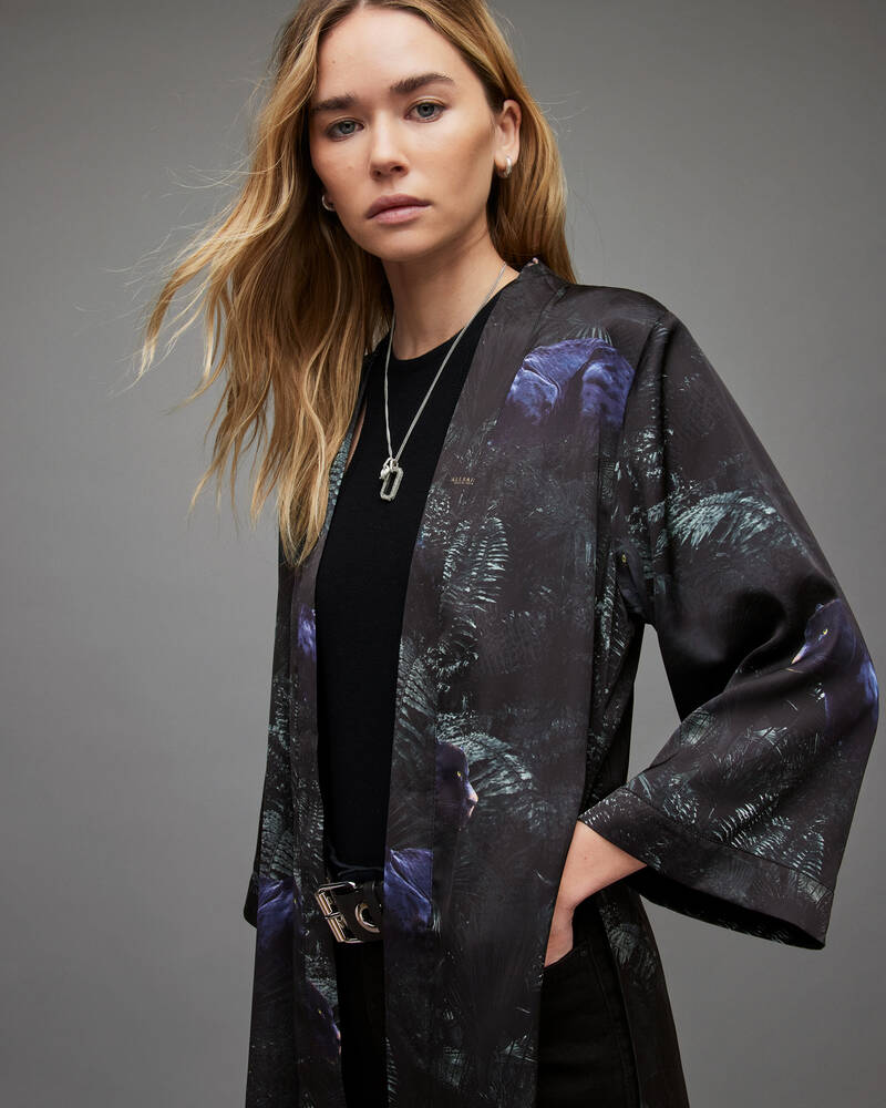 Tops Allsaints Carine Kim Kimono Mujer Verdes | KT6597304