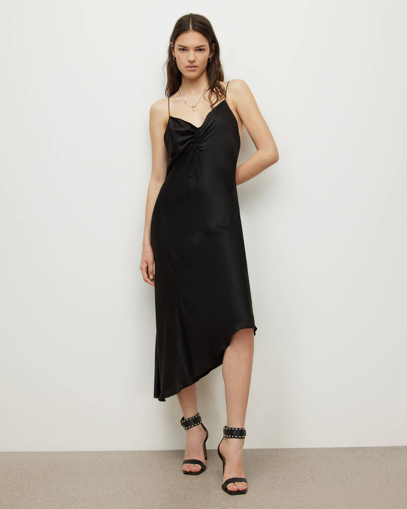 Vestido Allsaints Alexia Midi Mujer Negros | TL1568039