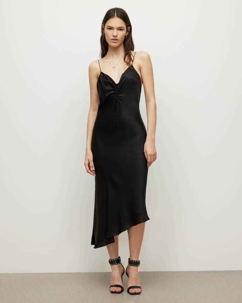 Vestido Allsaints Alexia Midi Mujer Negros | TL1568039