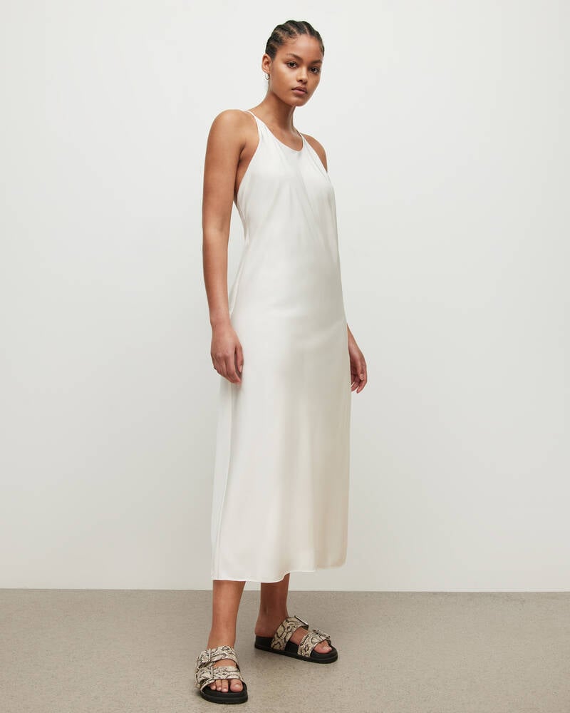 Vestido Allsaints Coralie Slip Mujer Blancos | SF1256840