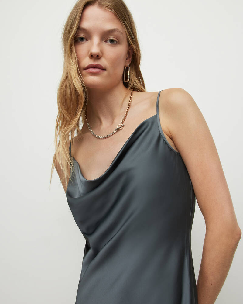 Vestido Allsaints Hadley Midi Mujer Grises | MO6534927